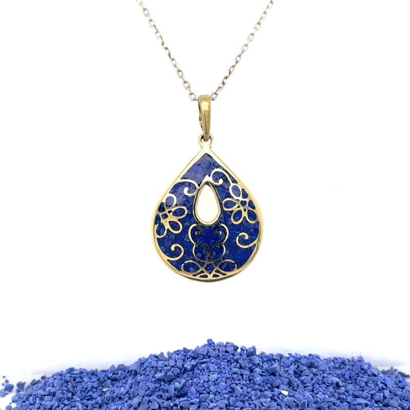 Brass Micro Mosaic Necklace