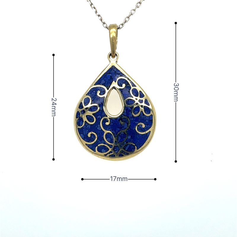 Brass Micro Mosaic Necklace - Image 3