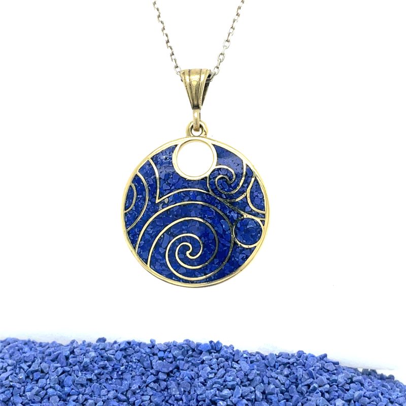 Brass Micro Mosaic Necklace