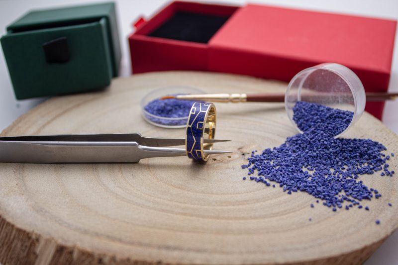 Brass Micro Mosaic Ring - Image 4