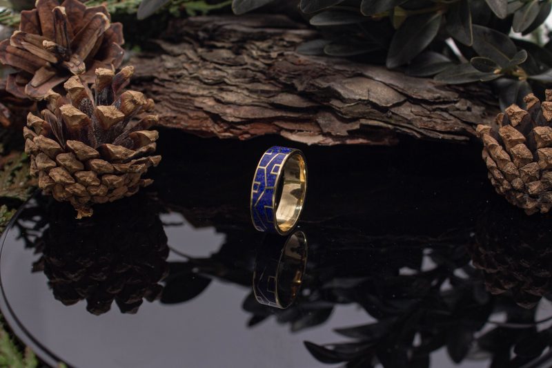 Brass Micro Mosaic Ring - Image 5