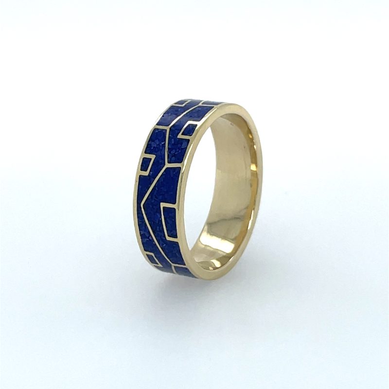 Brass Micro Mosaic Ring - Image 2