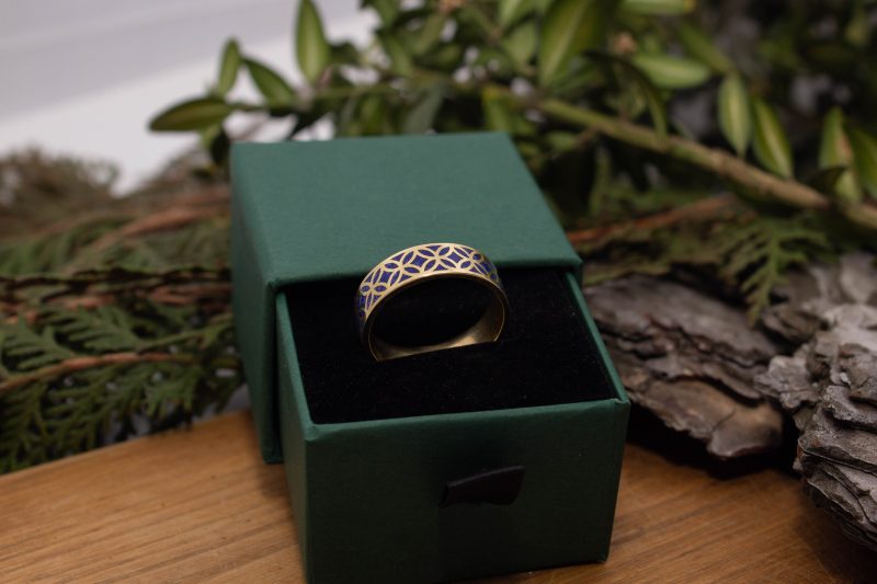 Brass Micro Mosaic Ring - Image 6