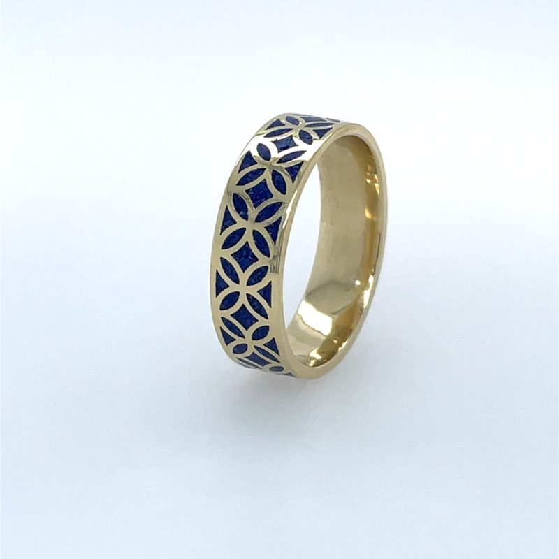 Brass Micro Mosaic Ring - Image 2