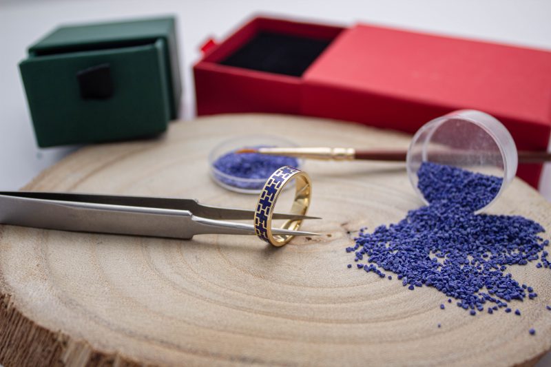 Brass Micro Mosaic Ring - Image 4