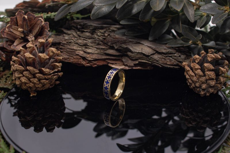 Brass Micro Mosaic Ring - Image 5