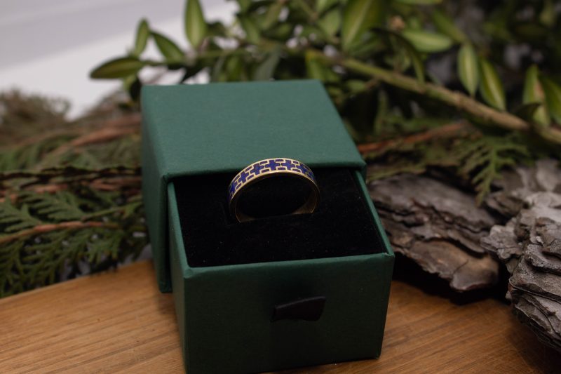 Brass Micro Mosaic Ring - Image 6