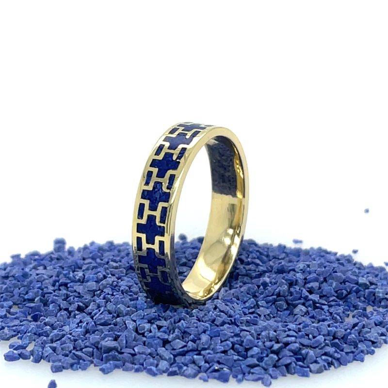 Brass Micro Mosaic Ring