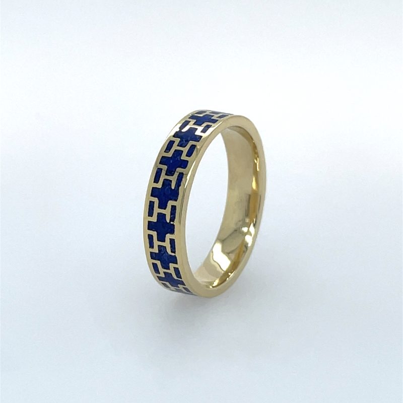 Brass Micro Mosaic Ring - Image 2