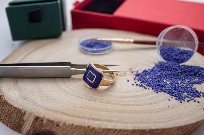 Brass Micro Mosaic Ring - Image 4
