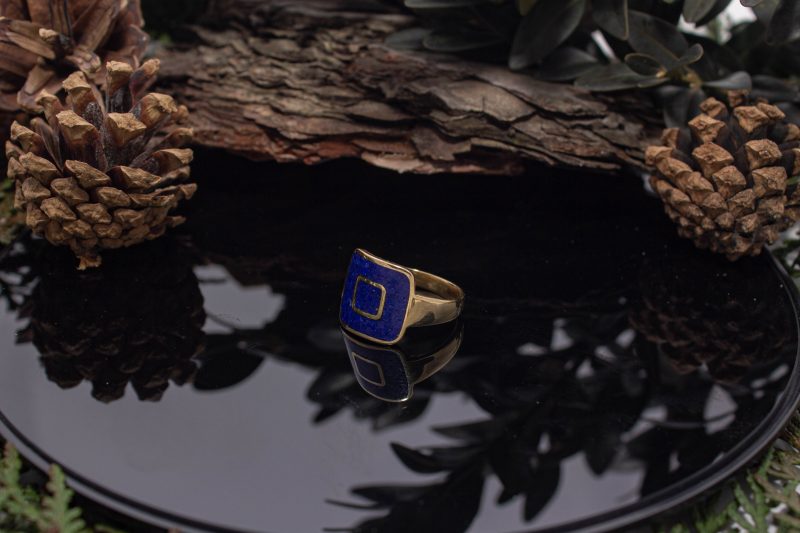 Brass Micro Mosaic Ring - Image 5