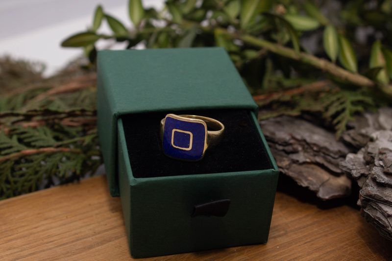 Brass Micro Mosaic Ring - Image 6