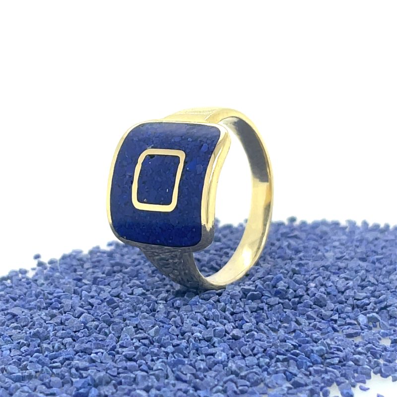 Brass Micro Mosaic Ring