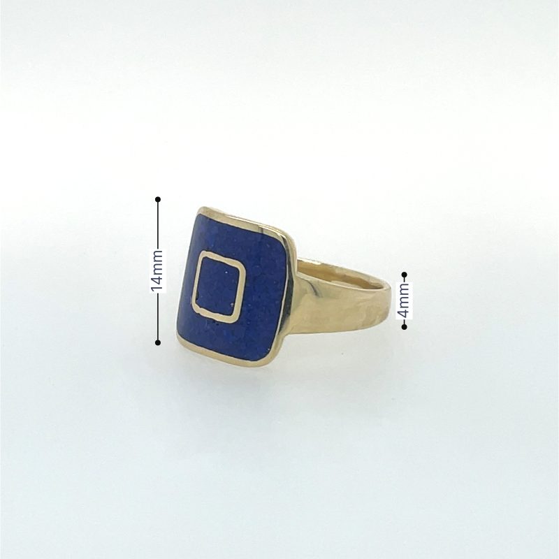 Brass Micro Mosaic Ring - Image 3