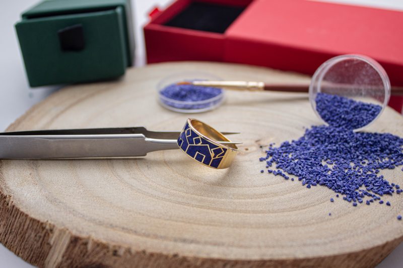 Brass Micro Mosaic Ring - Image 4