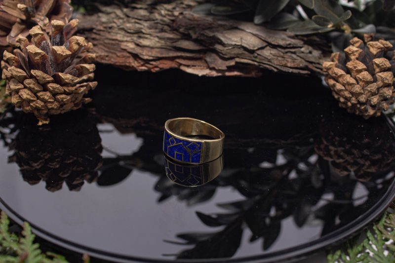 Brass Micro Mosaic Ring - Image 5