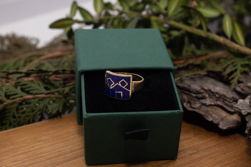 Brass Micro Mosaic Ring - Image 6
