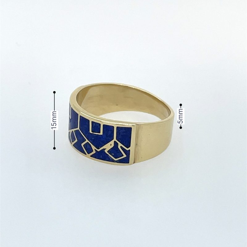 Brass Micro Mosaic Ring - Image 3