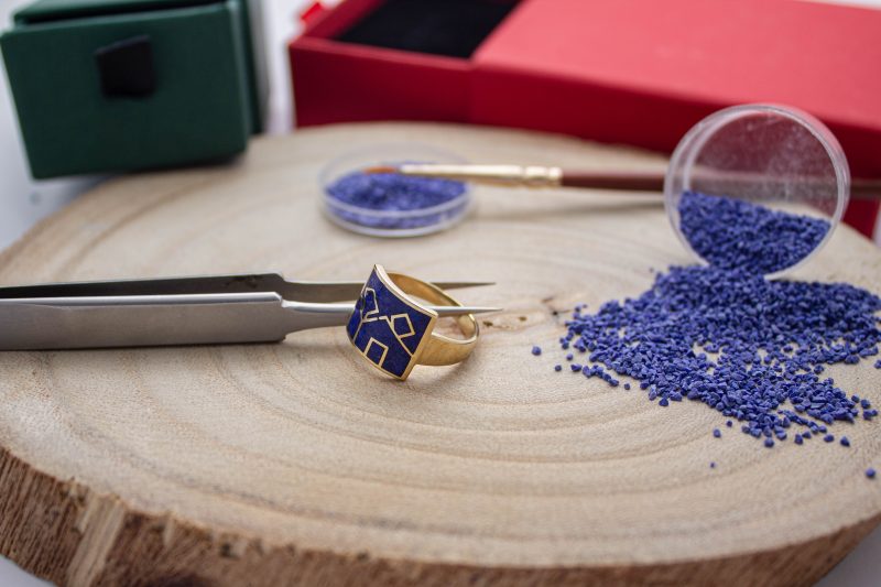 Brass Micro Mosaic Ring - Image 4