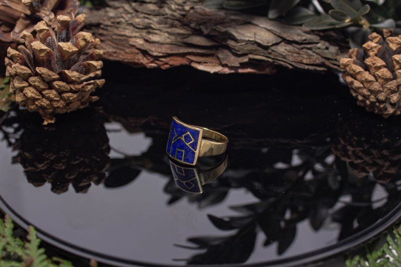 Brass Micro Mosaic Ring - Image 5