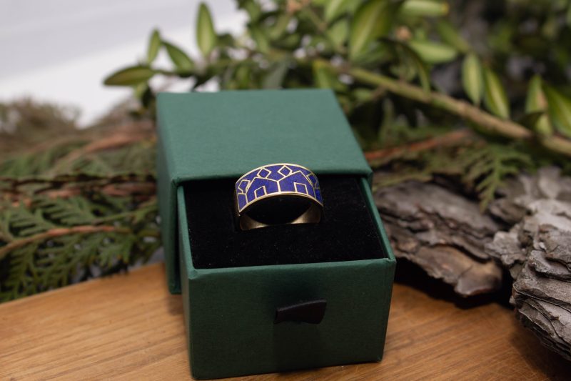 Brass Micro Mosaic Ring - Image 6