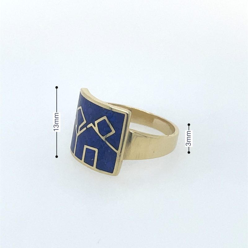 Brass Micro Mosaic Ring - Image 3