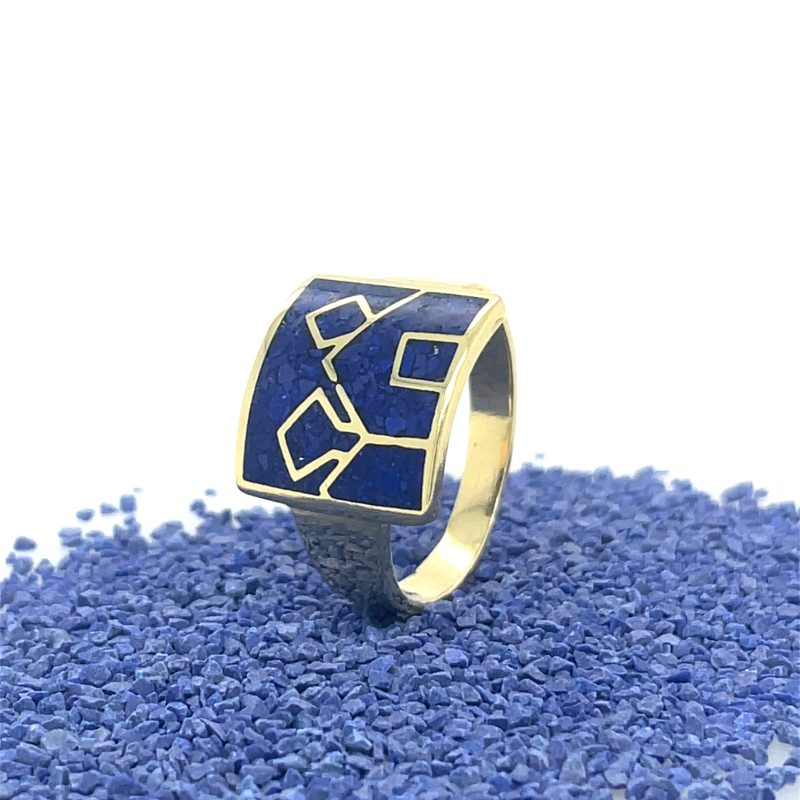 Brass Micro Mosaic Ring