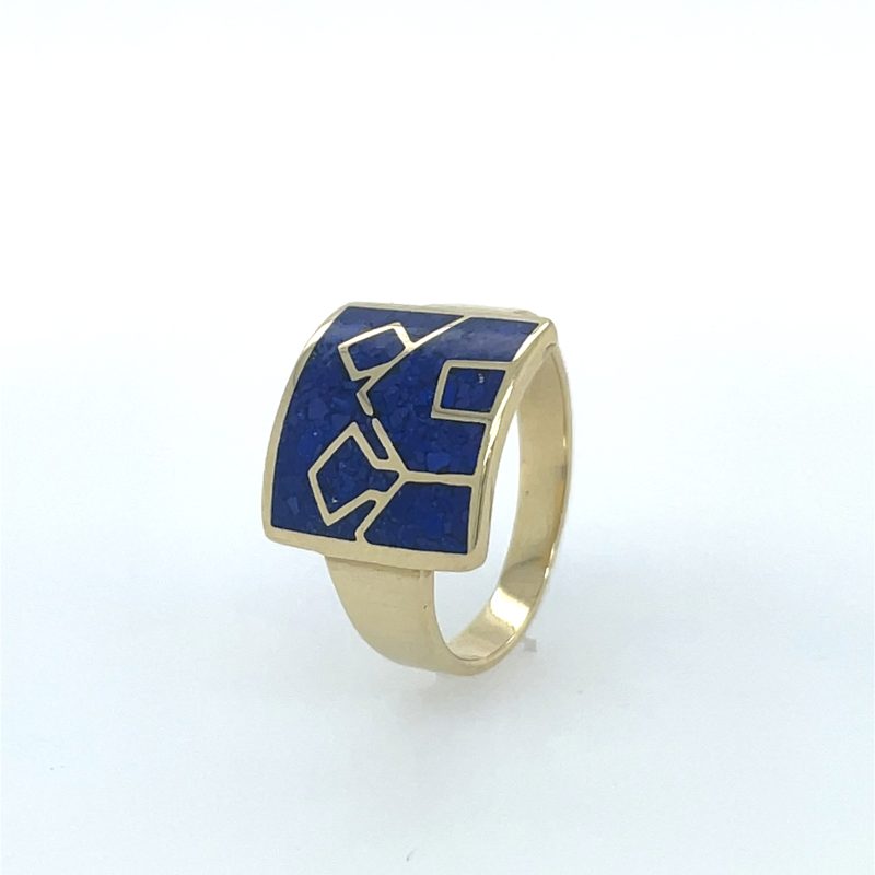 Brass Micro Mosaic Ring - Image 2
