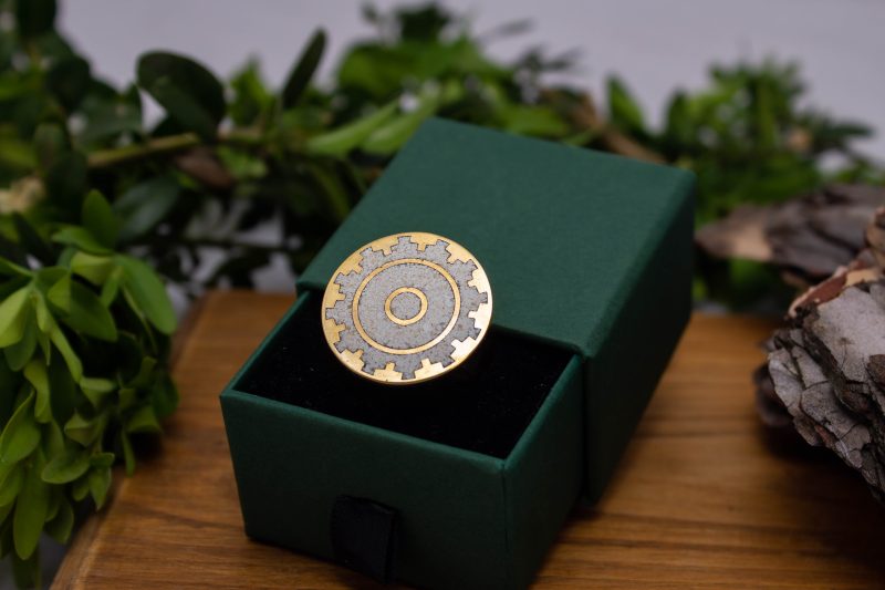 Brad Micro Mosaic Disc Ring - Image 5