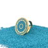 Brass Micro Mosaic Disc Ring
