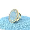 Brass Micro Mosaic Disc Ring