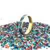 Brass Micro Mosaic Ring