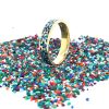 Brass Micro Mosaic Ring