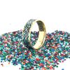 Brass Micro Mosaic Ring