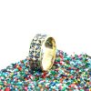 Brass Micro Mosaic Ring