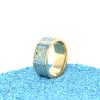 Brass Micro Mosaic Ring