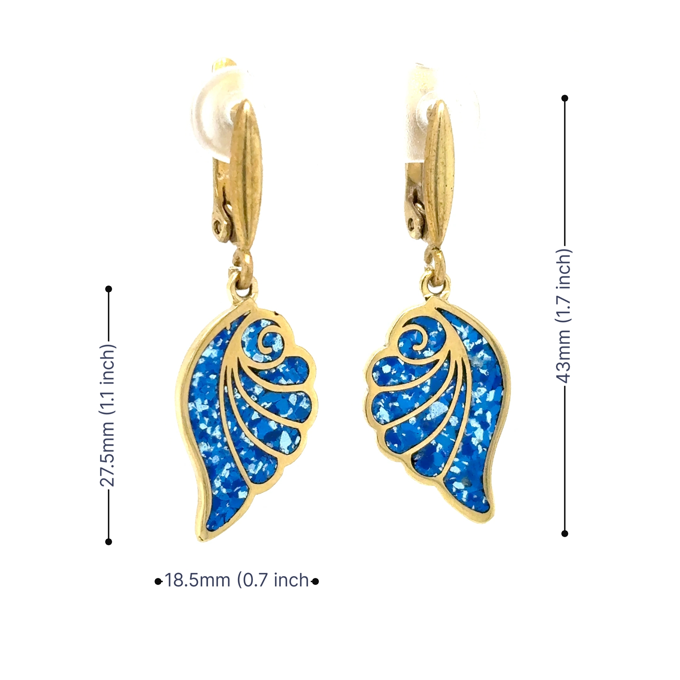 Brass Micro Mosaic Earring - Image 3