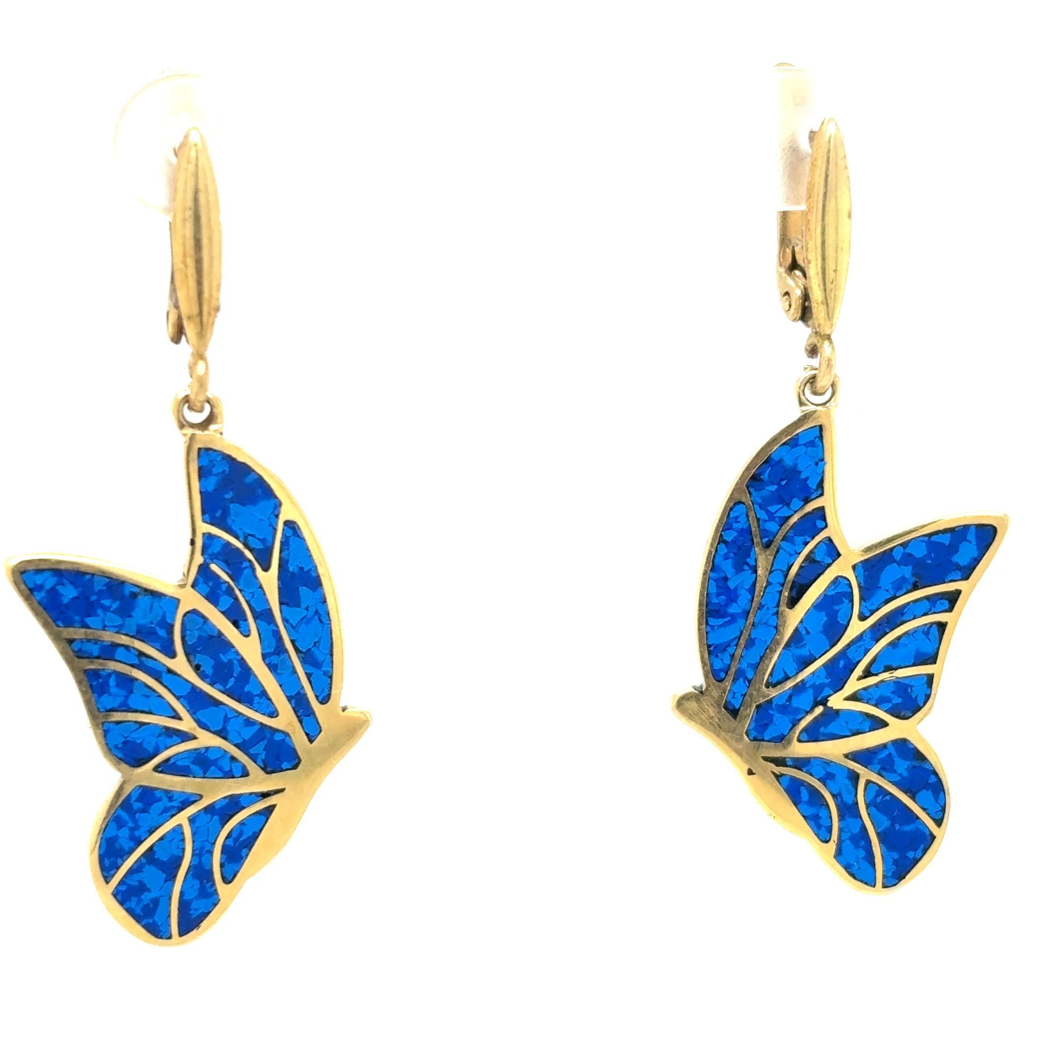 Brass Micro Mosaic Earring - Image 2