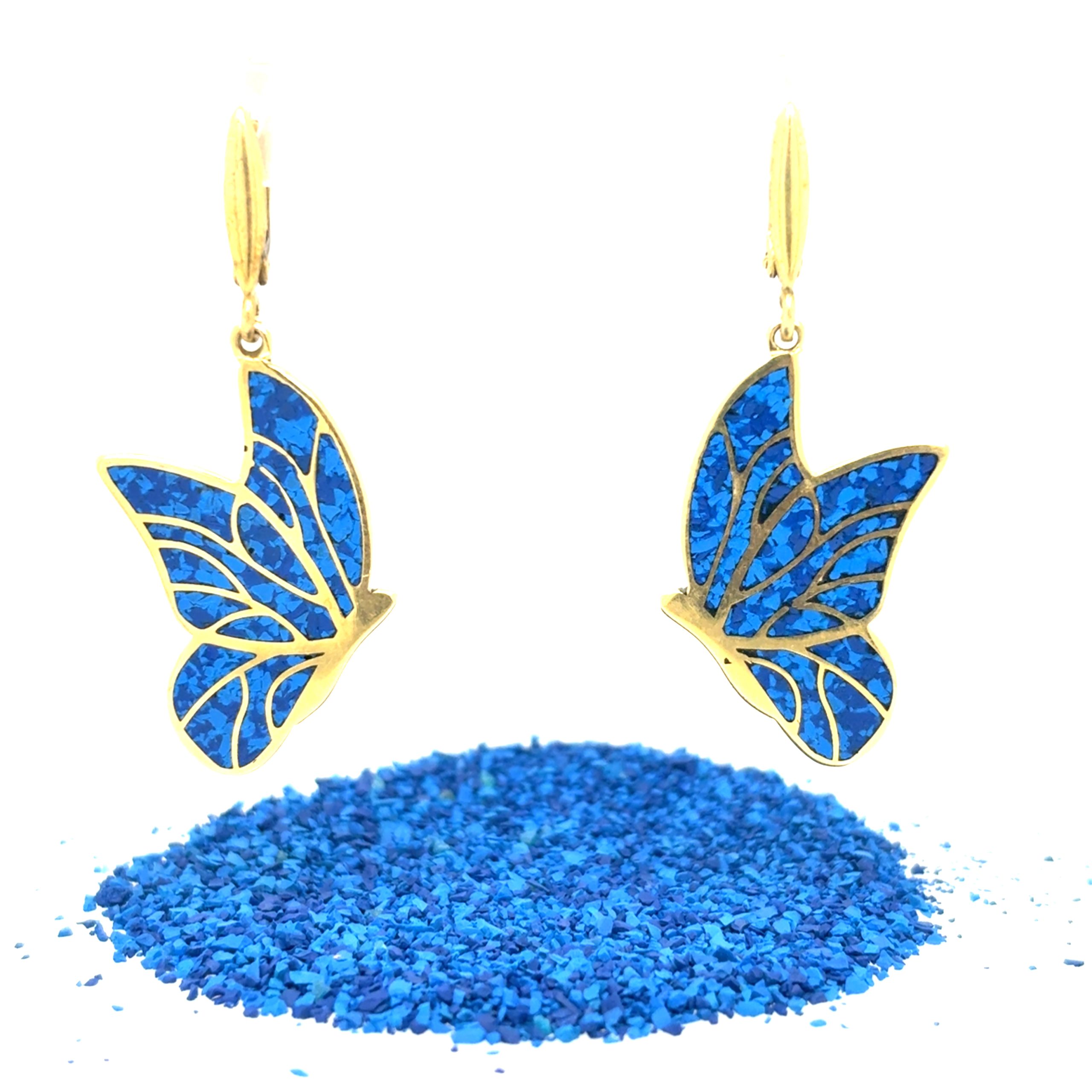Brass Micro Mosaic Earring